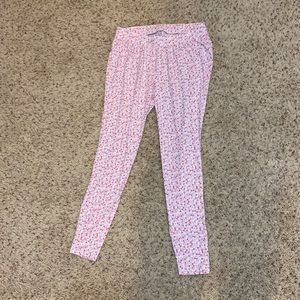 BNWOT super soft Motherhood Maternity Sleep Pants with heart flowers design!